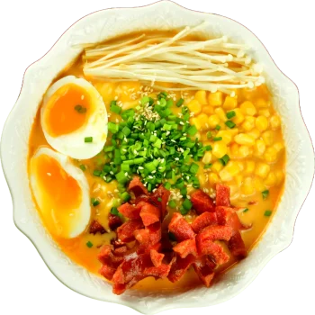 Сырный Рамён с копчёными осьминожками